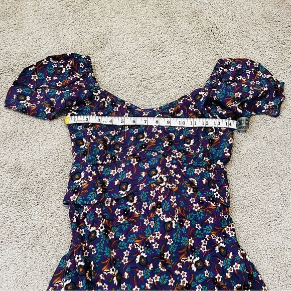 NWT! Band of Gypsies Band of the Free CORALINE PURPLE FLORAL MINI DRESS. Small - Picture 7 of 12